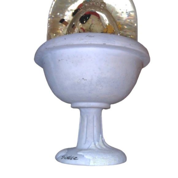 2001 Hallmark Peanuts Gallery Snoopy & Woodstock WINTER GAMES Snow Globe - Picture 7 of 9